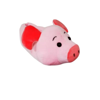 Новинка, пушистая детская домашняя обувь с изображением 3D свиньи в форме животного, тапочки для детей и девочек